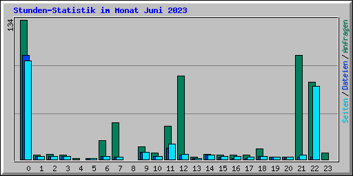 Stunden-Statistik im Monat Juni 2023