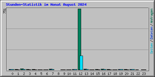 Stunden-Statistik im Monat August 2024