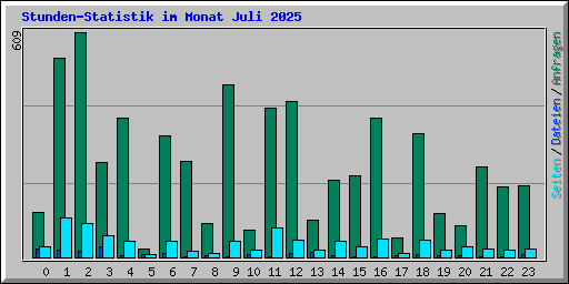 Stunden-Statistik im Monat Juli 2025