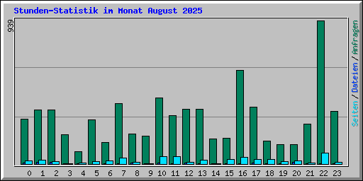 Stunden-Statistik im Monat August 2025